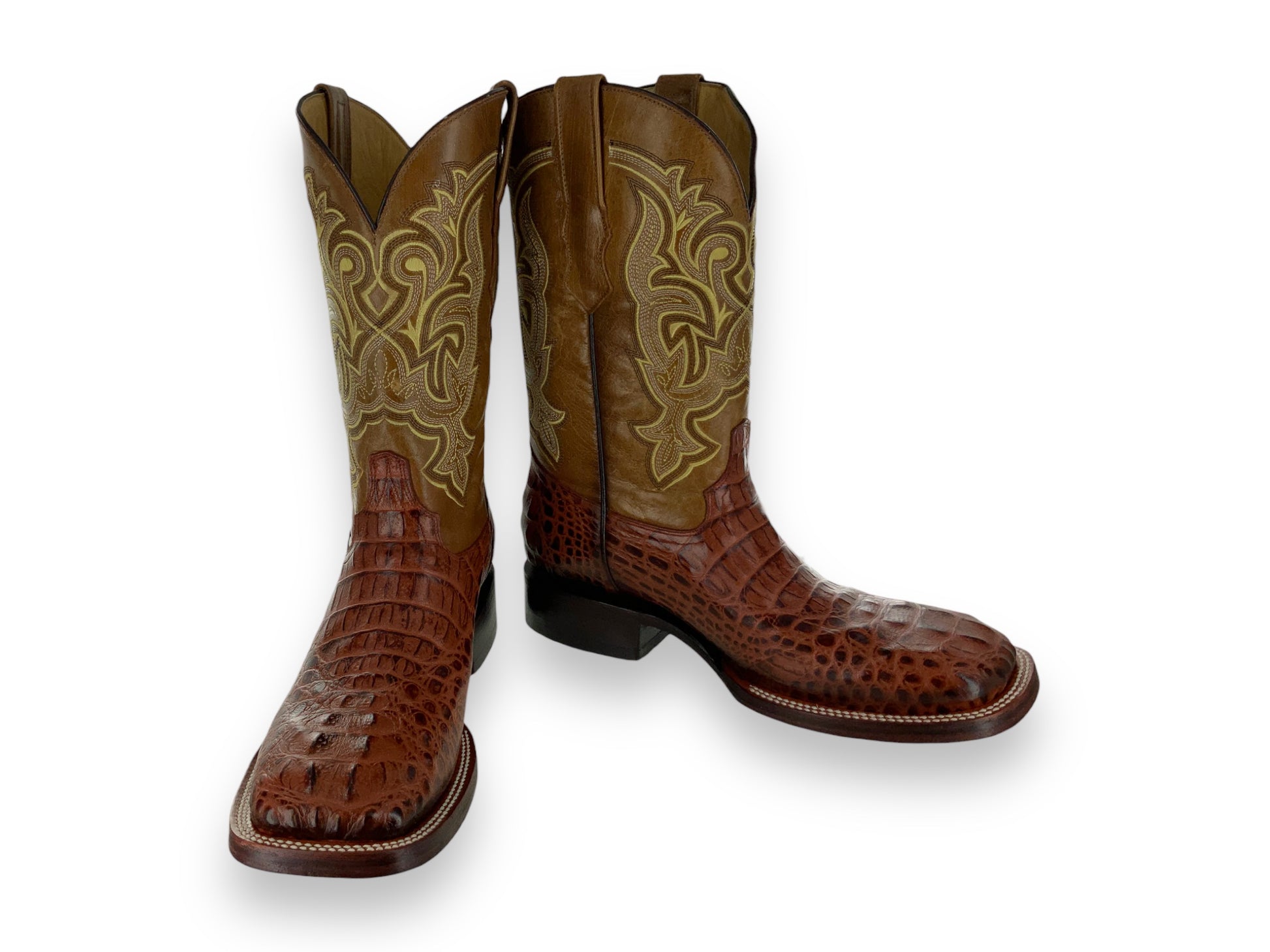 Franko Boots Mens Bulldog Grabado Nuca Miel