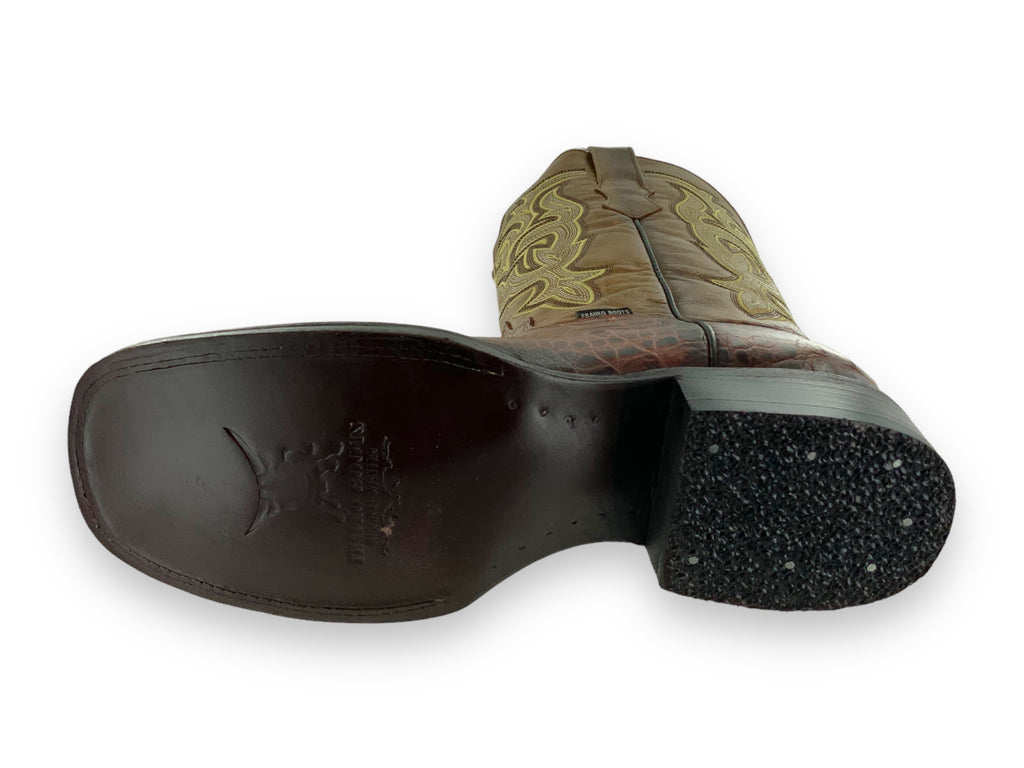 Franko Boots Mens Bulldog Grabado Nuca Miel
