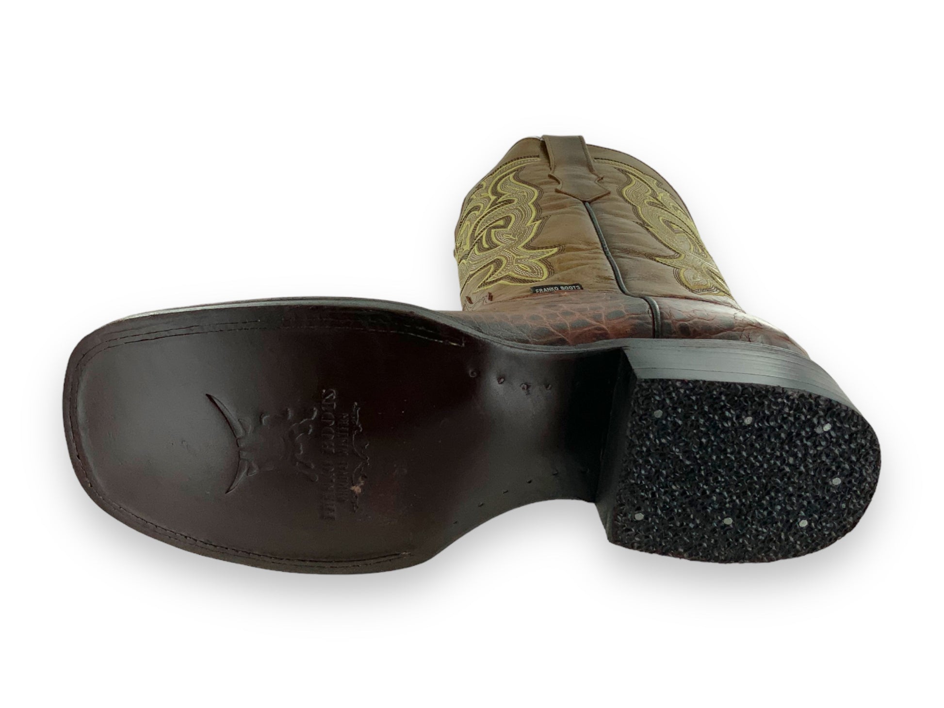 Franko Boots Mens Bulldog Grabado Nuca Miel