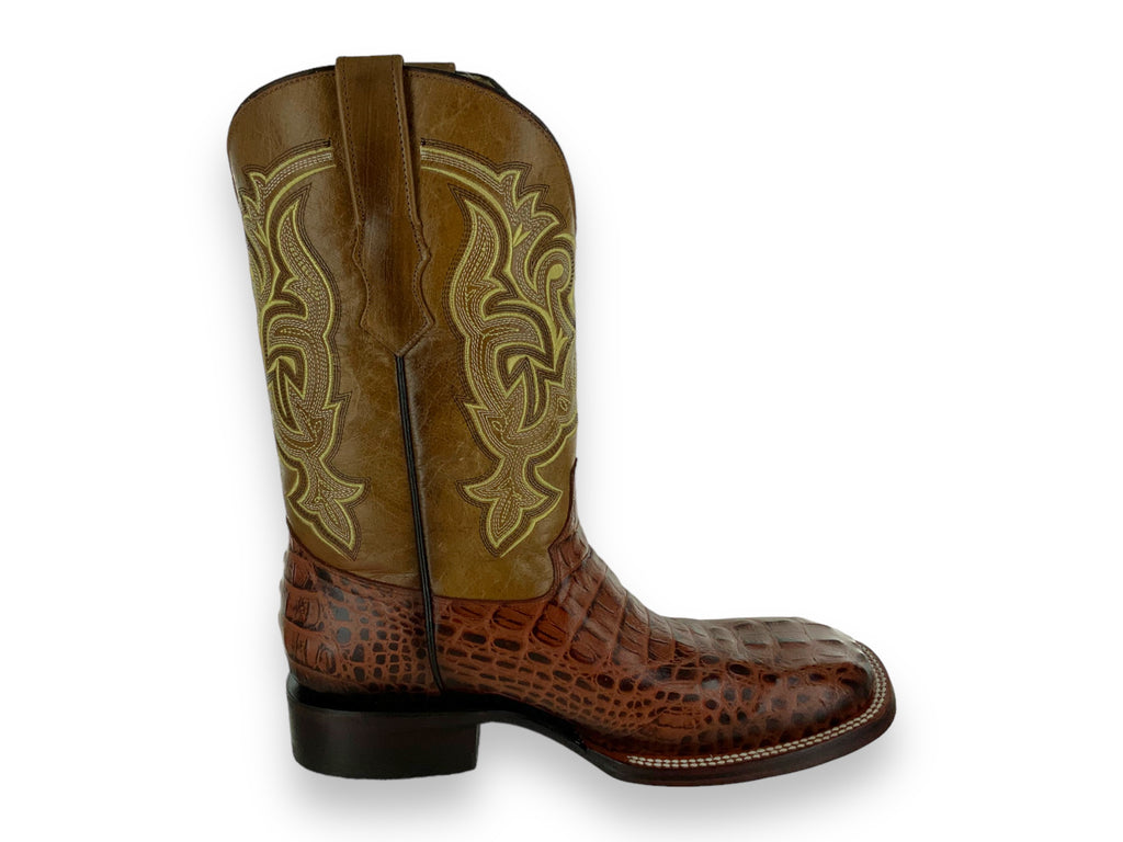 Franko Boots Mens Bulldog Grabado Nuca Miel