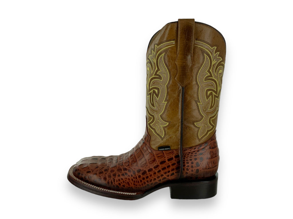 Franko Boots Mens Bulldog Grabado Nuca Miel