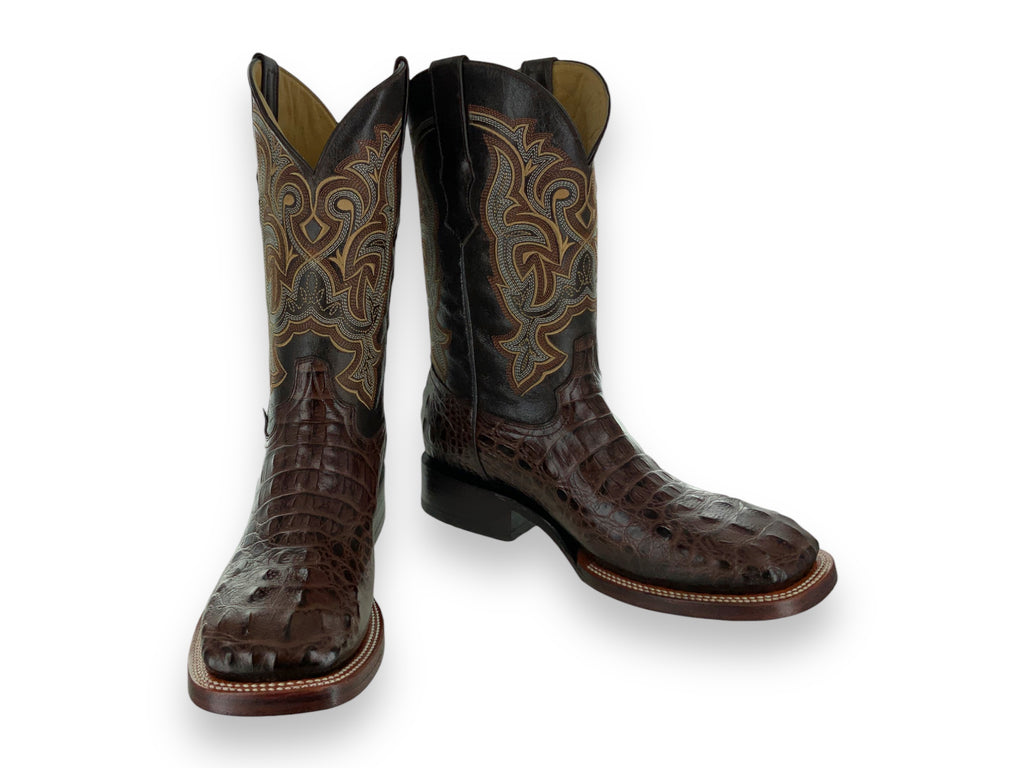 Franko Boots Mens Bulldog Grabado Nuca Cafe