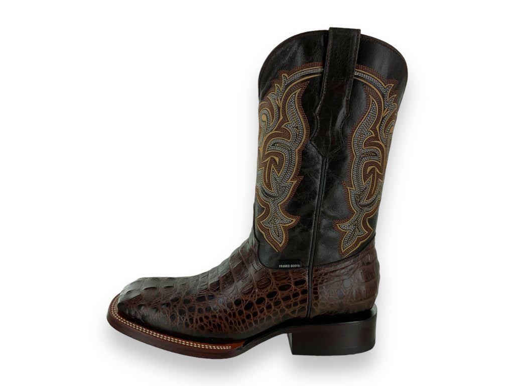 Franko Boots Mens Bulldog Grabado Nuca Cafe