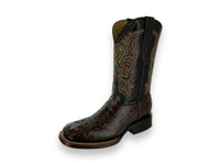 Franko Boots Mens Bulldog Grabado Nuca Cafe