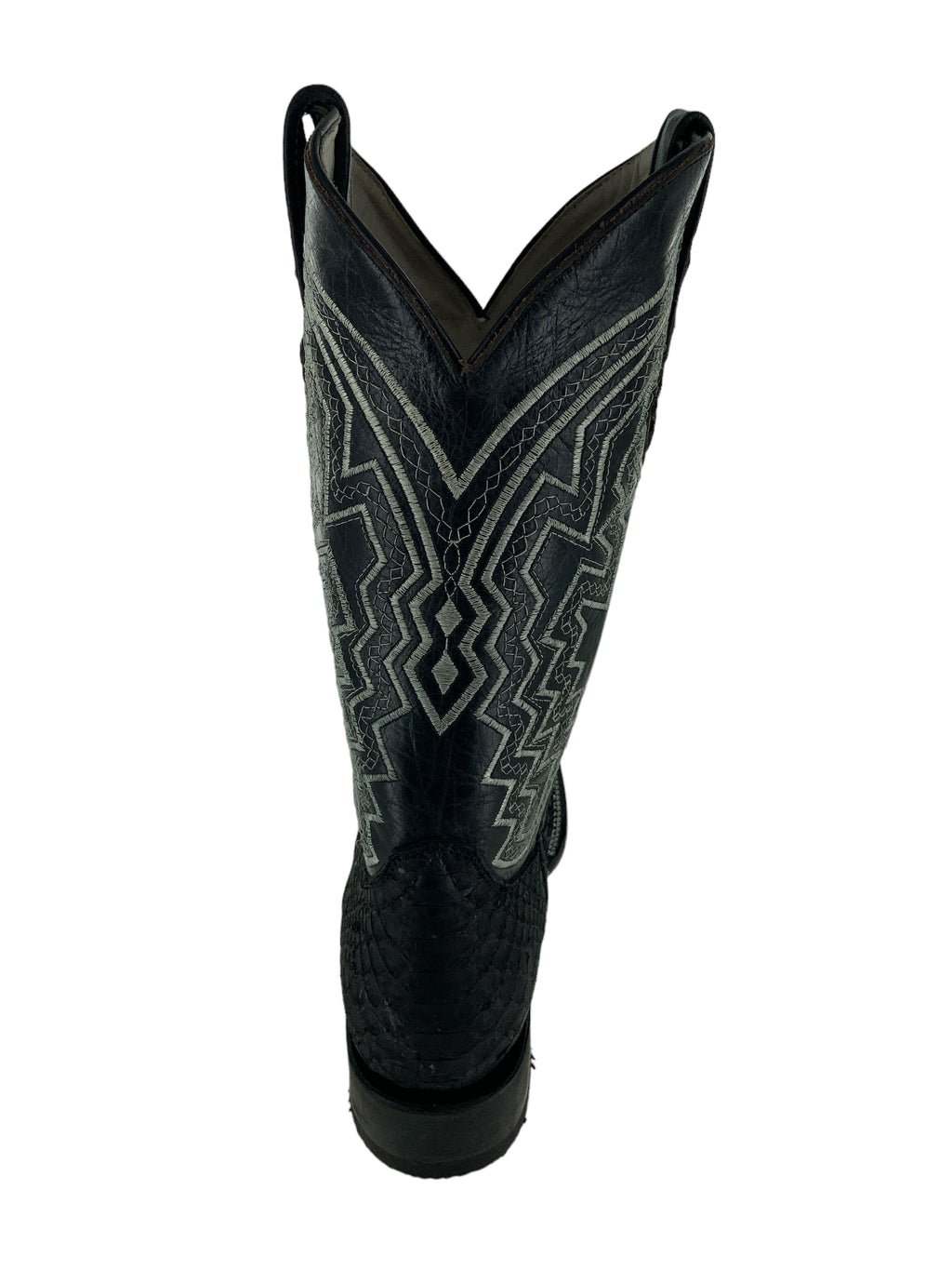 Franko Boots Mens Bulldog Python Negro Original R2