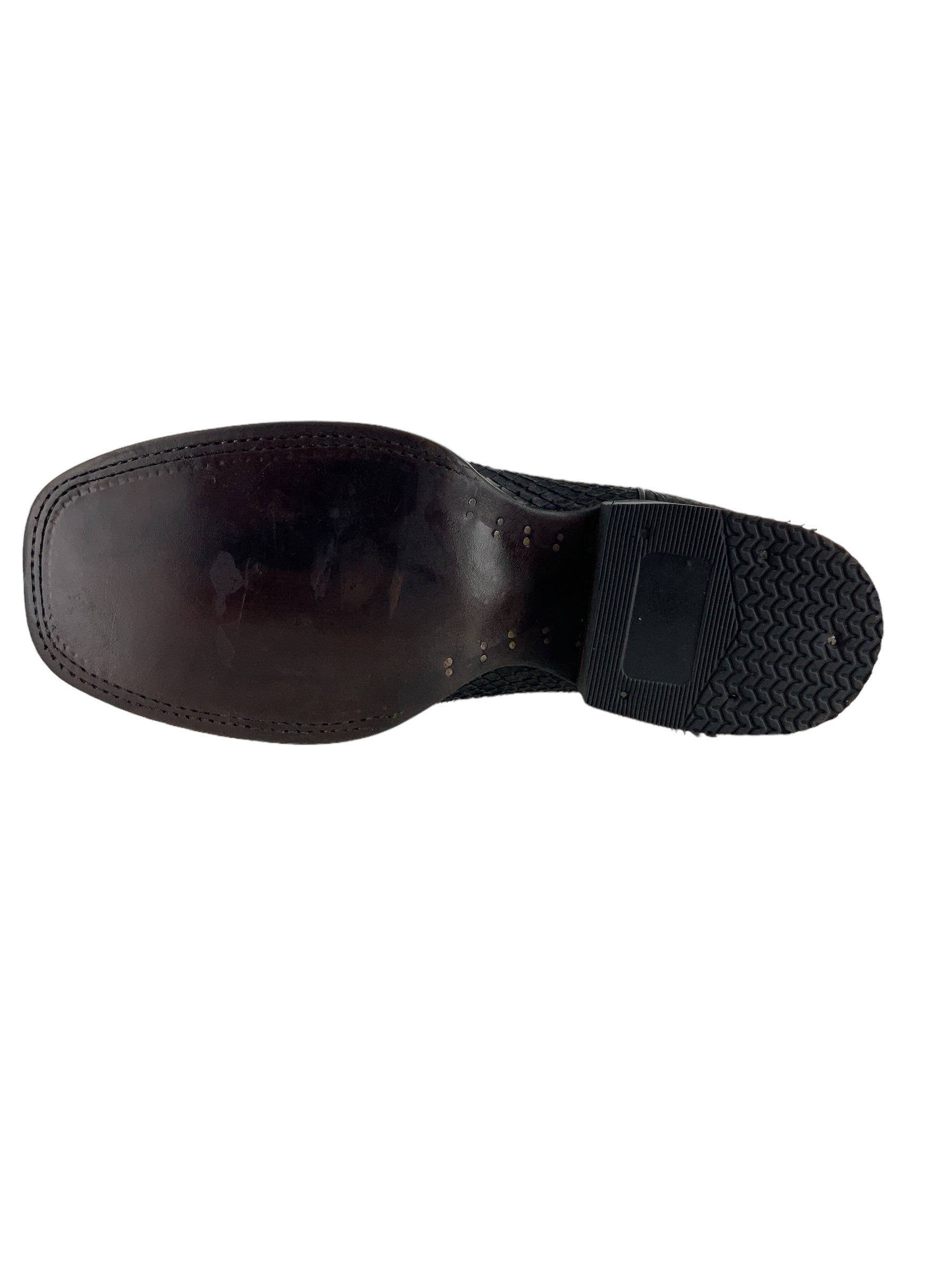 Franko Boots Mens Bulldog Python Negro Original R2