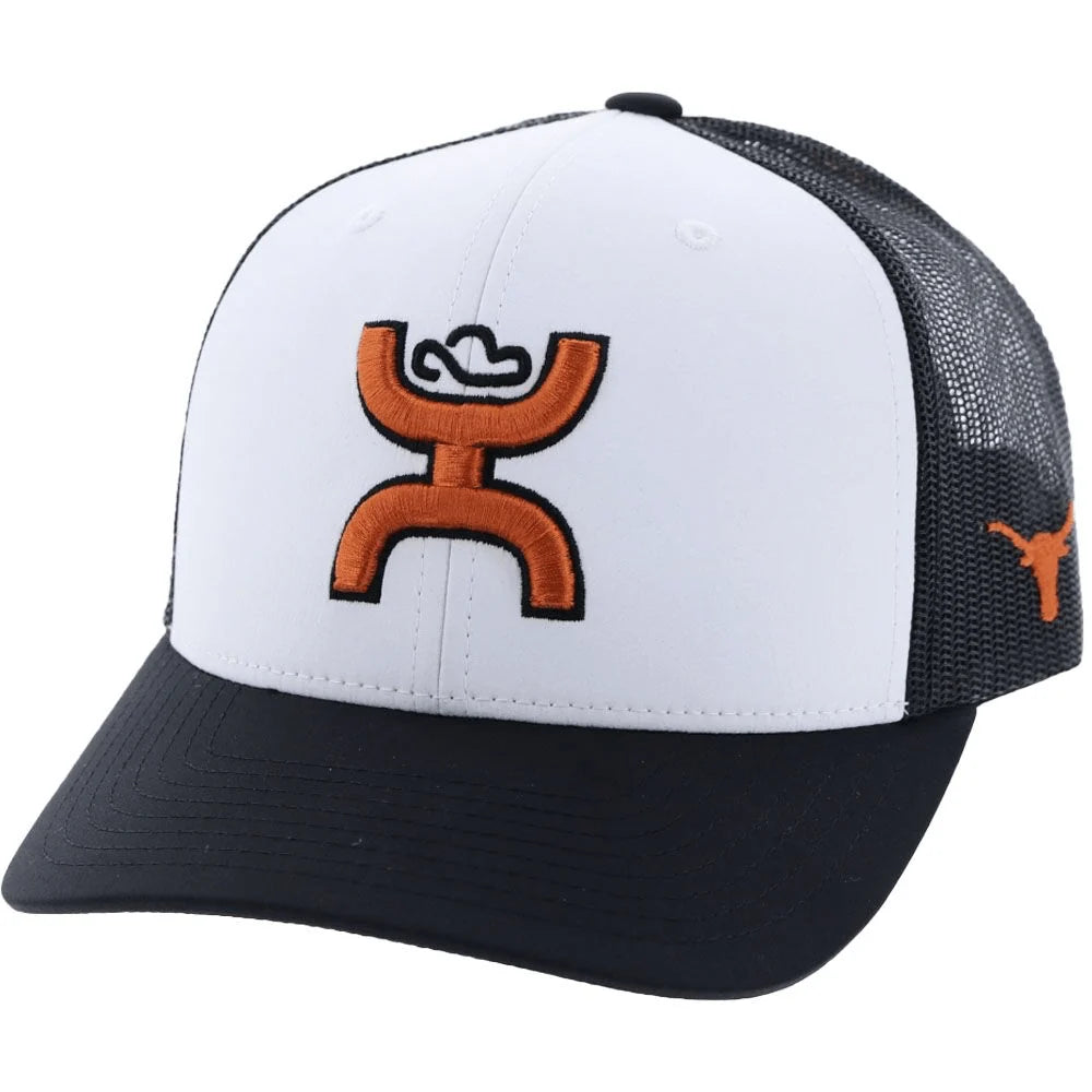 HOOEY Texas Longhorns Hat w/ Hooey Logo (White/Black)