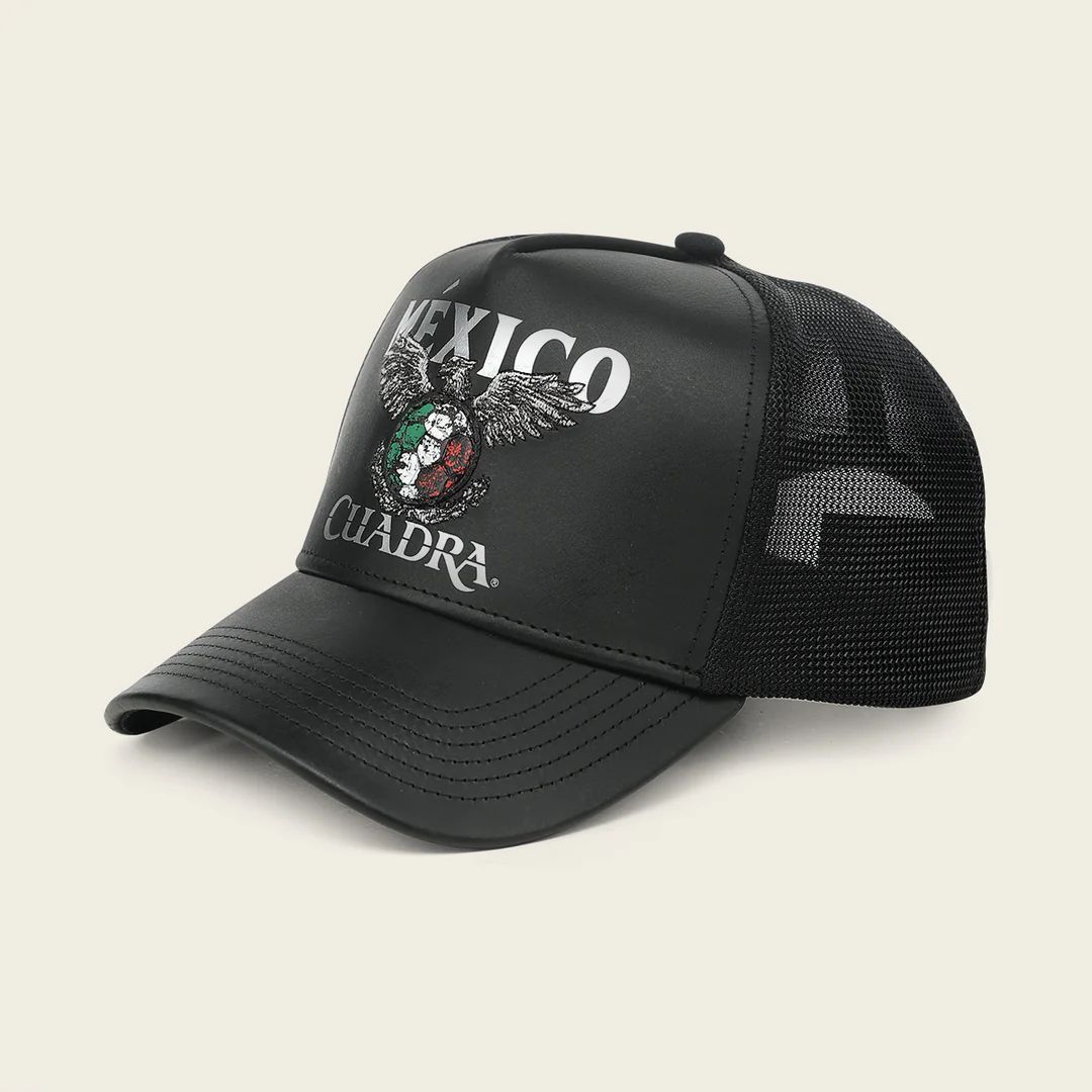 World Cup Edition Mexico 2026 Men’s Leather Cap In Black