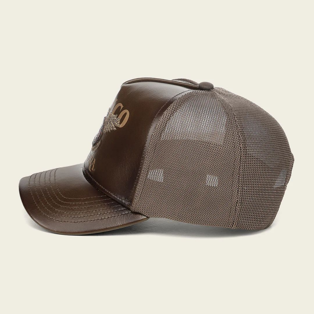 World Cup Edition Mexico 2026 Men’s Leather Cap In Brown