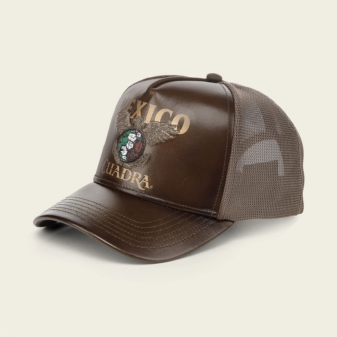 World Cup Edition Mexico 2026 Men’s Leather Cap In Brown