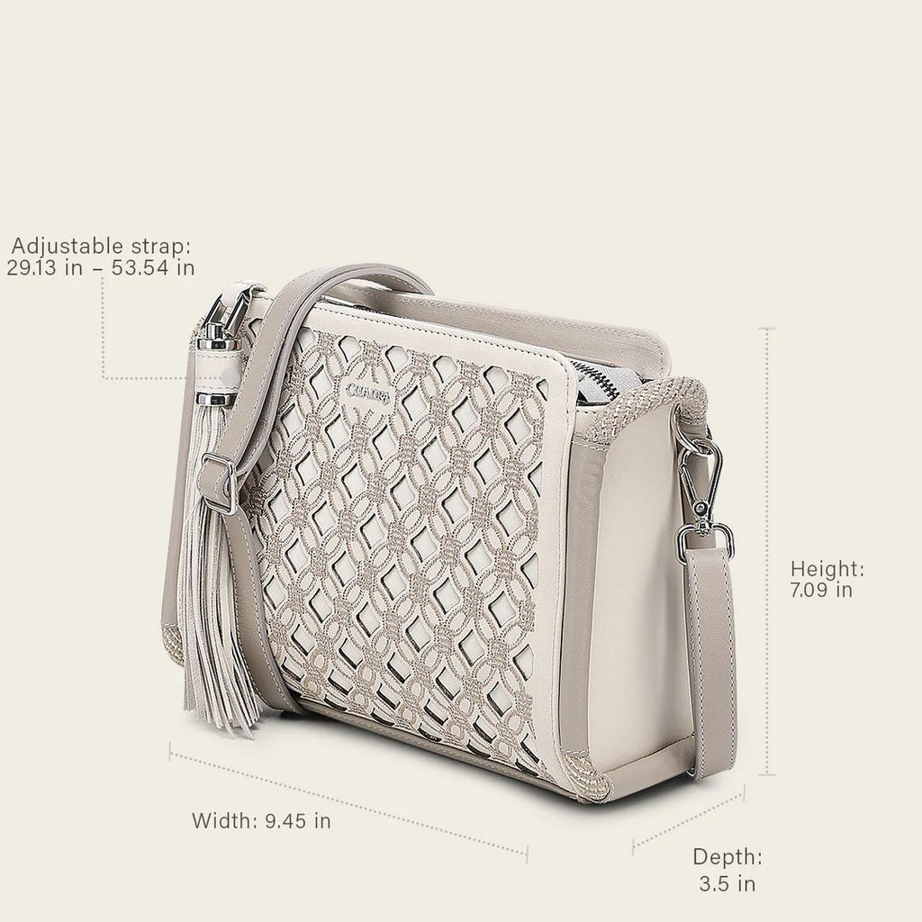 Cuadra Women's Mikonos Latte Geniune Bovine Leather Purse - DU818/BOD3WRS