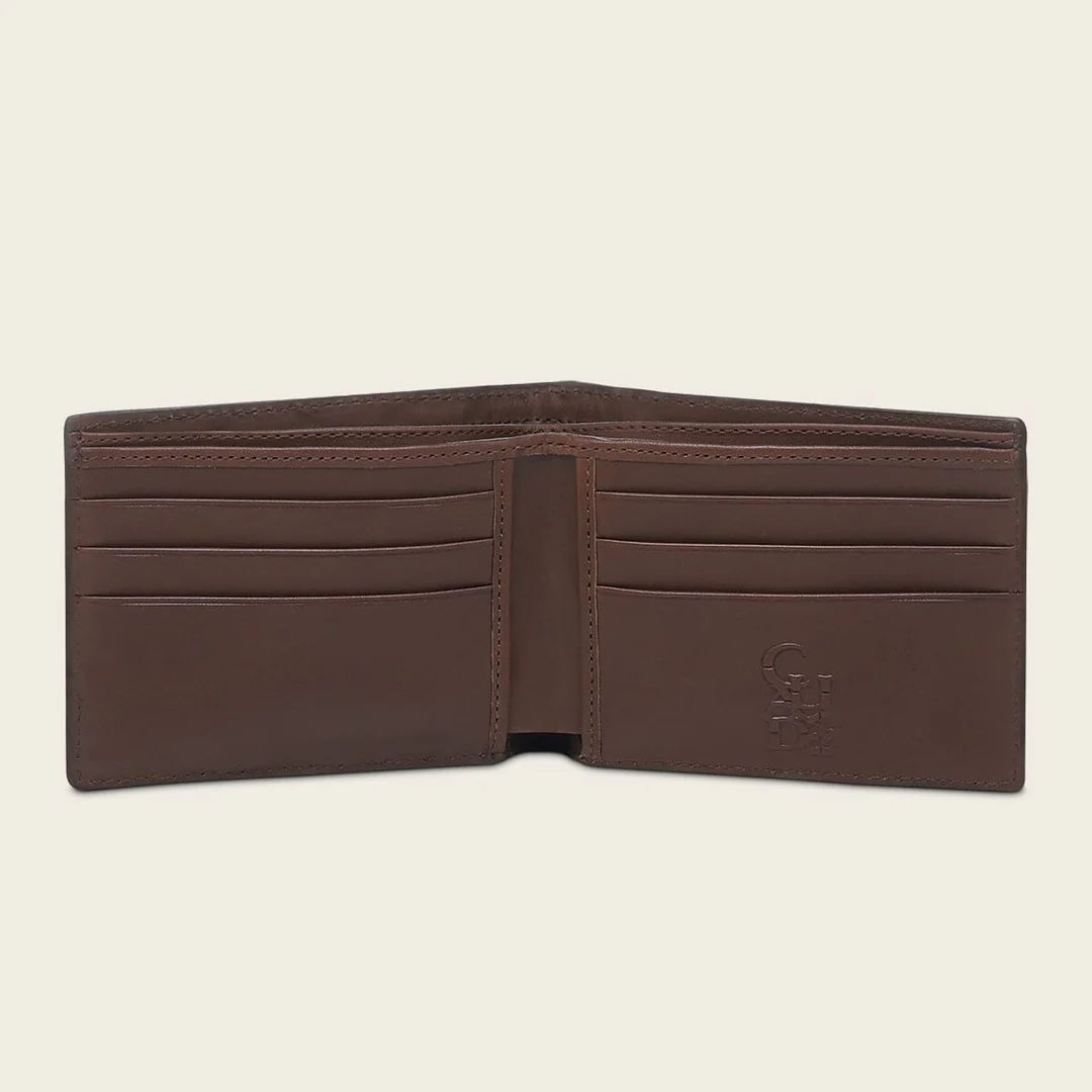 Cuadra Honey Brown Geniune Deer/Bovine Leather Bifold Wallet - BC038VE/DU715