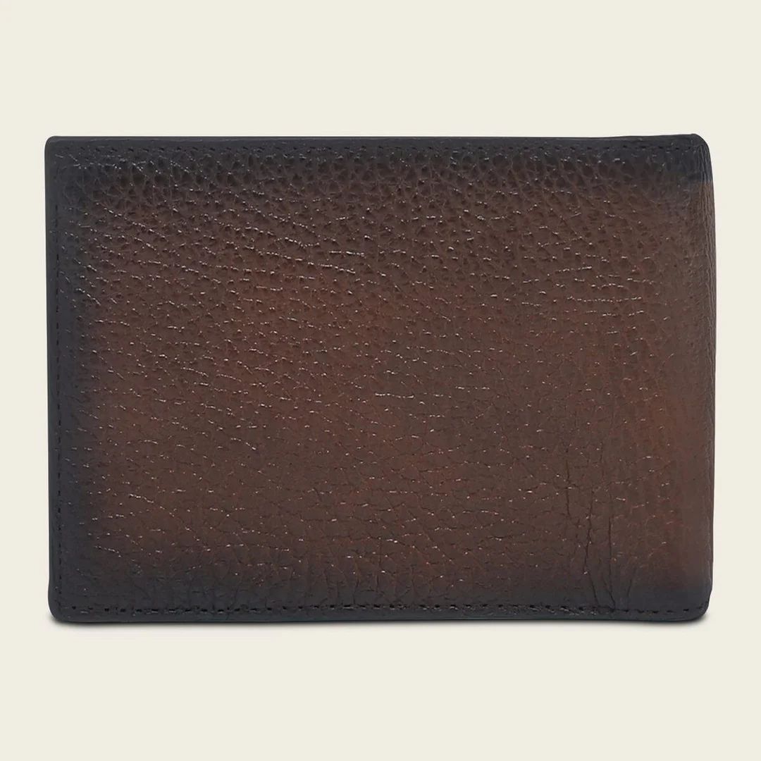 Cuadra Honey Brown Geniune Deer/Bovine Leather Bifold Wallet - BC038VE/DU715