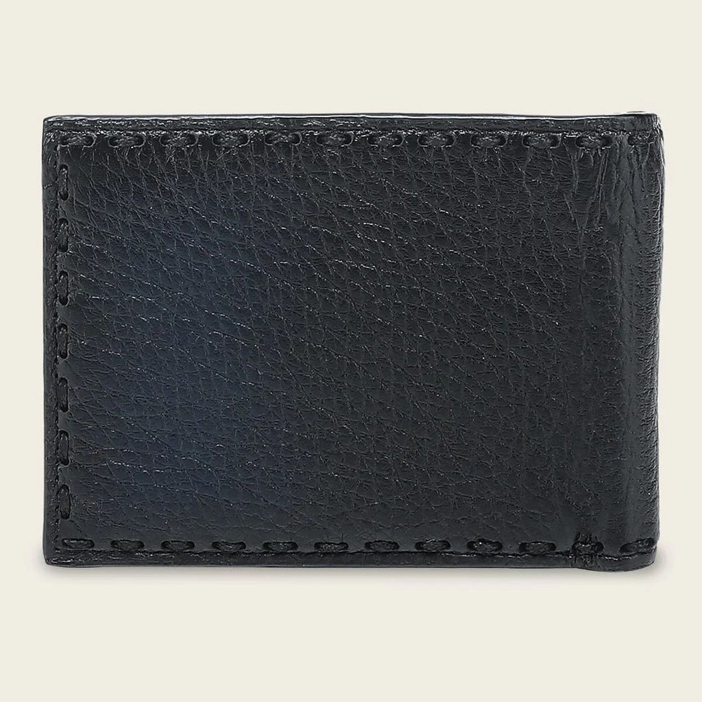 Cuadra Luxo Dark Night/Blue Genuine Deer Leather Bifold Wallet - BC043VE/DU723