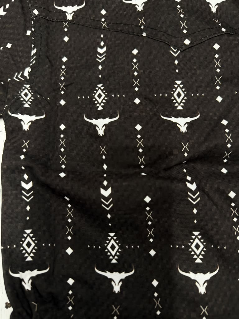 Kids Longhorn Roundup Romper Half Sleeve Printed 301RH25