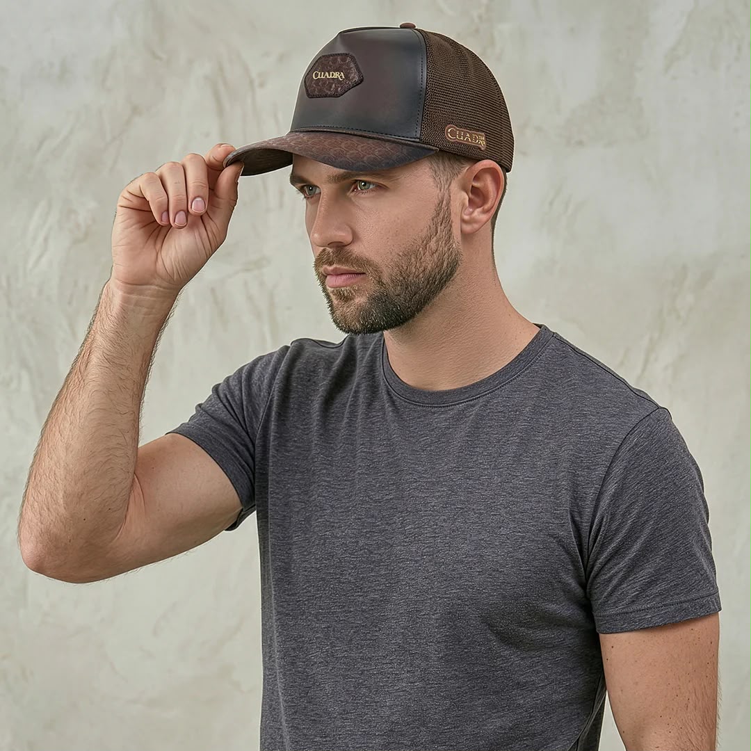 CUADRA CAP ALLIGATOR BROWN CP005