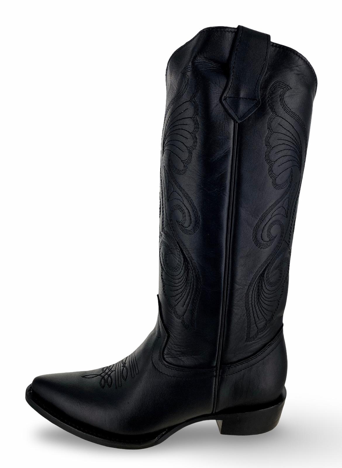 Don Pedro Women's 223v1TEA Black Round Toe 14964