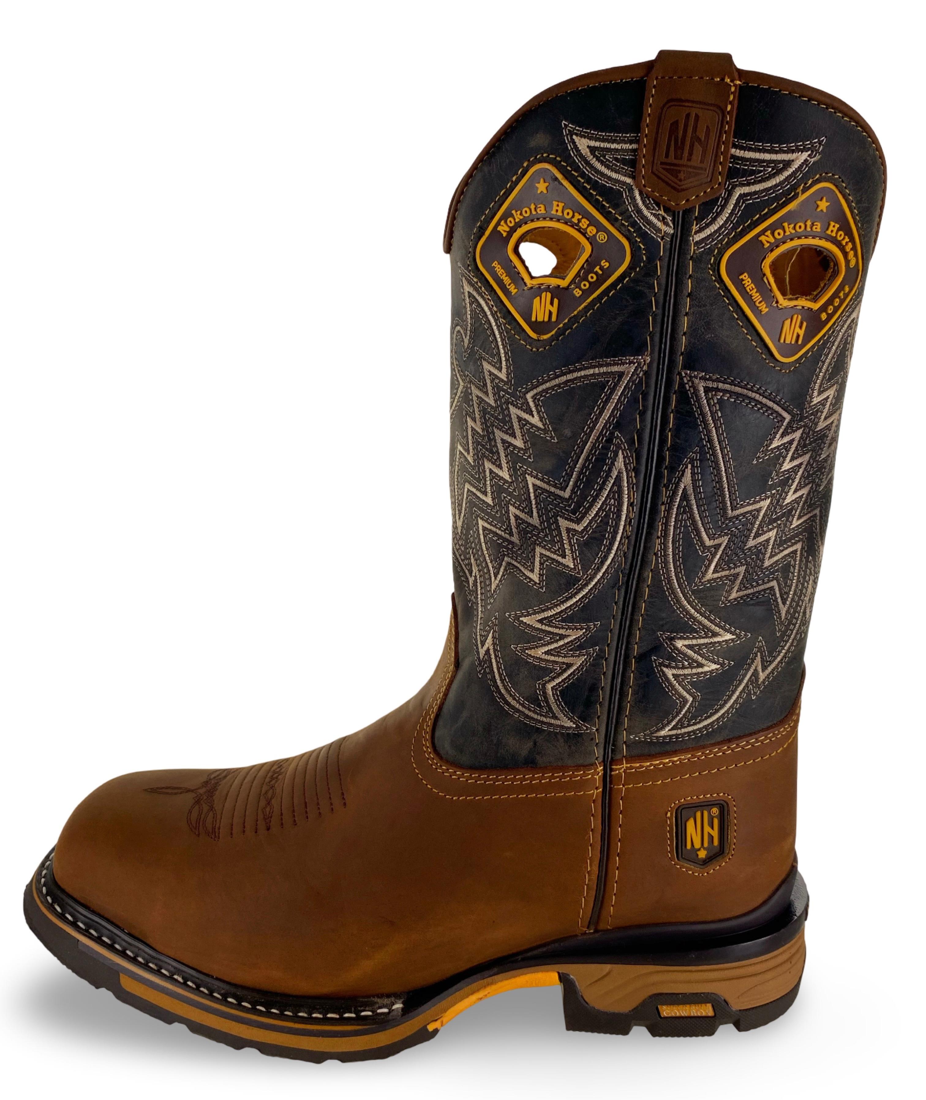 Nokota Horse Mens Clarck 25 Crazy H Miel Stl Toe