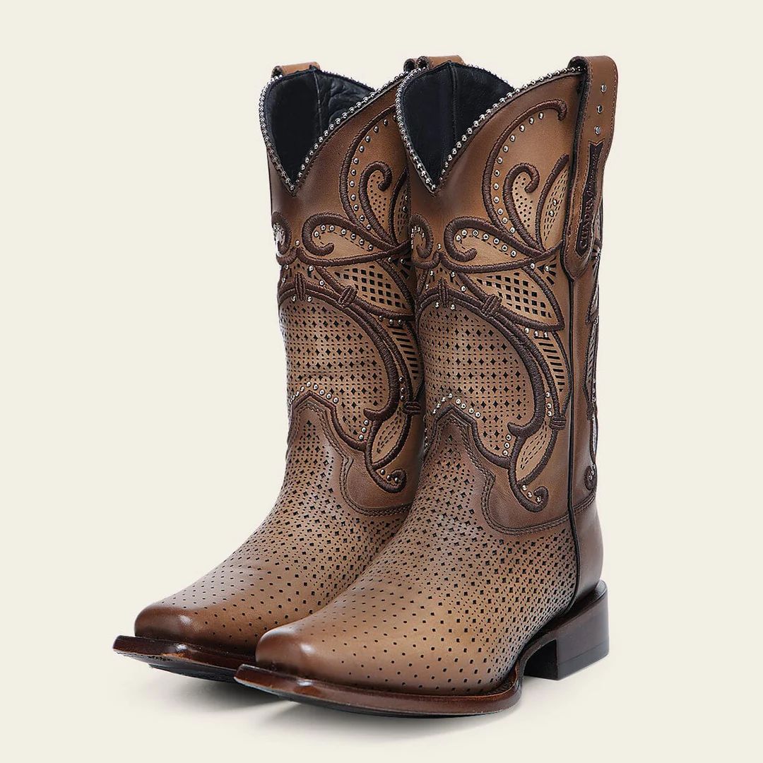 Cuadra Women's Brown Bovine Leather Rodeo Boots 1F3WRS