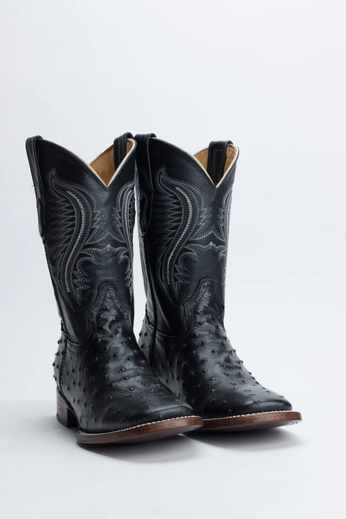 5 RANCH GB BLACK OSTRICH