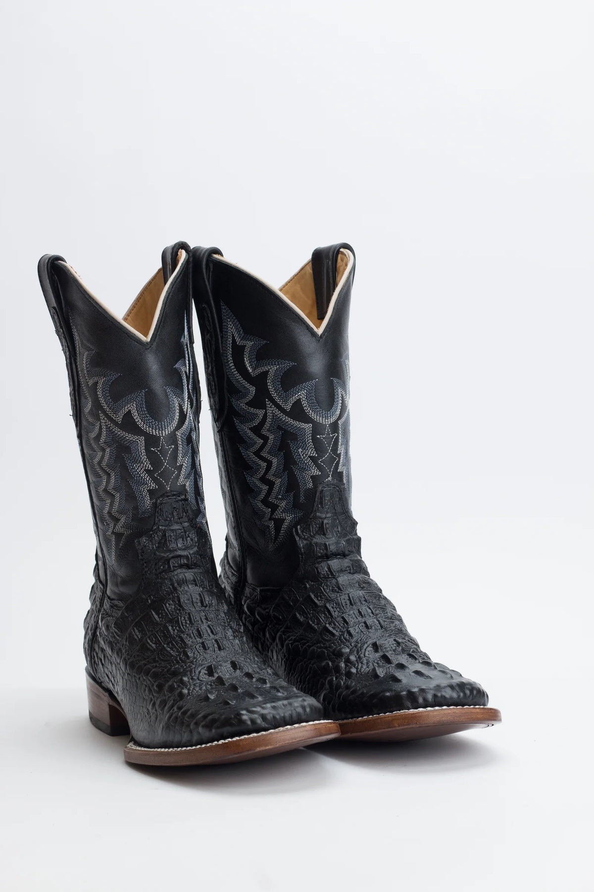 5 Ranch GB Black Caiman Neck/ Red Bottom