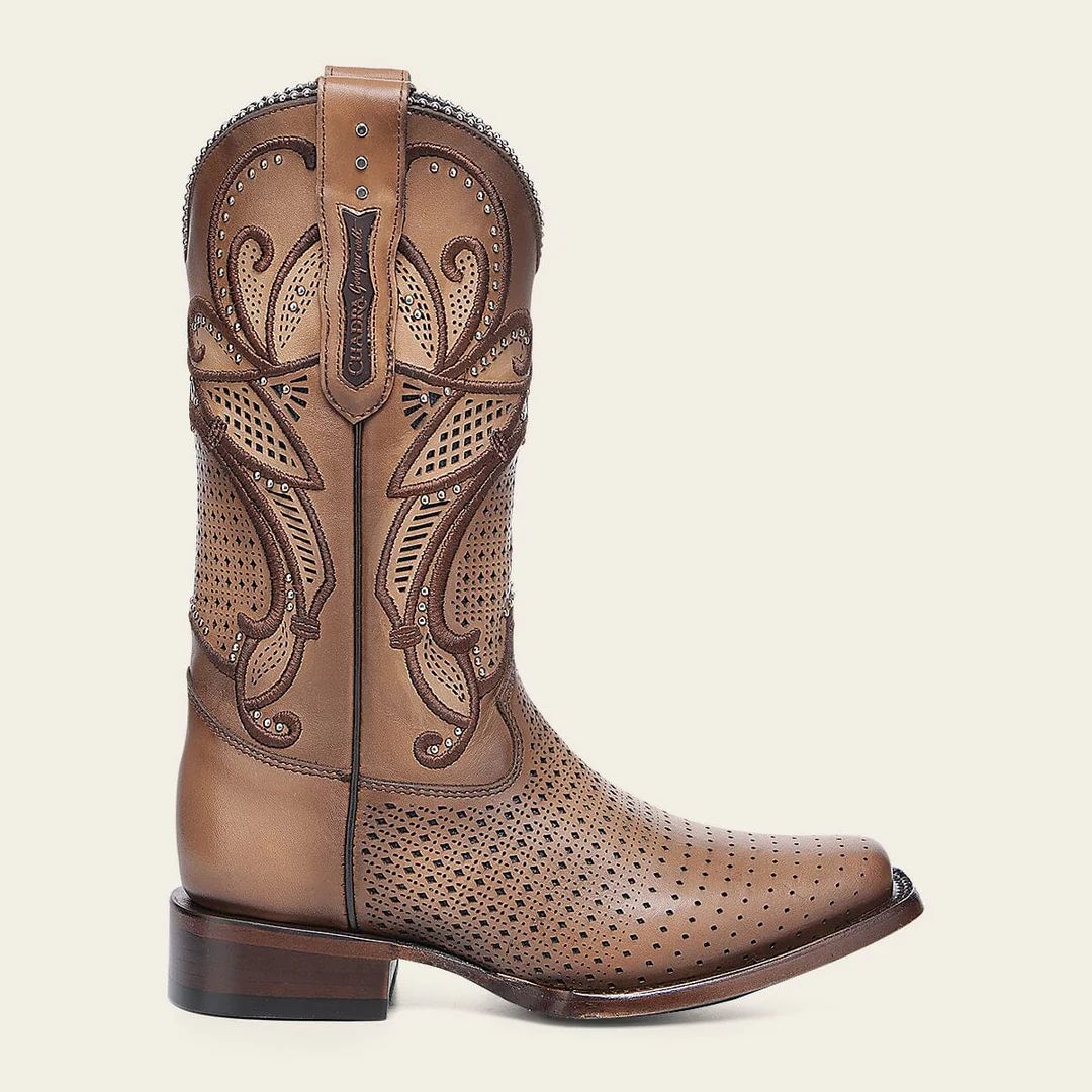Cuadra Women's Brown Bovine Leather Rodeo Boots 1F3WRS