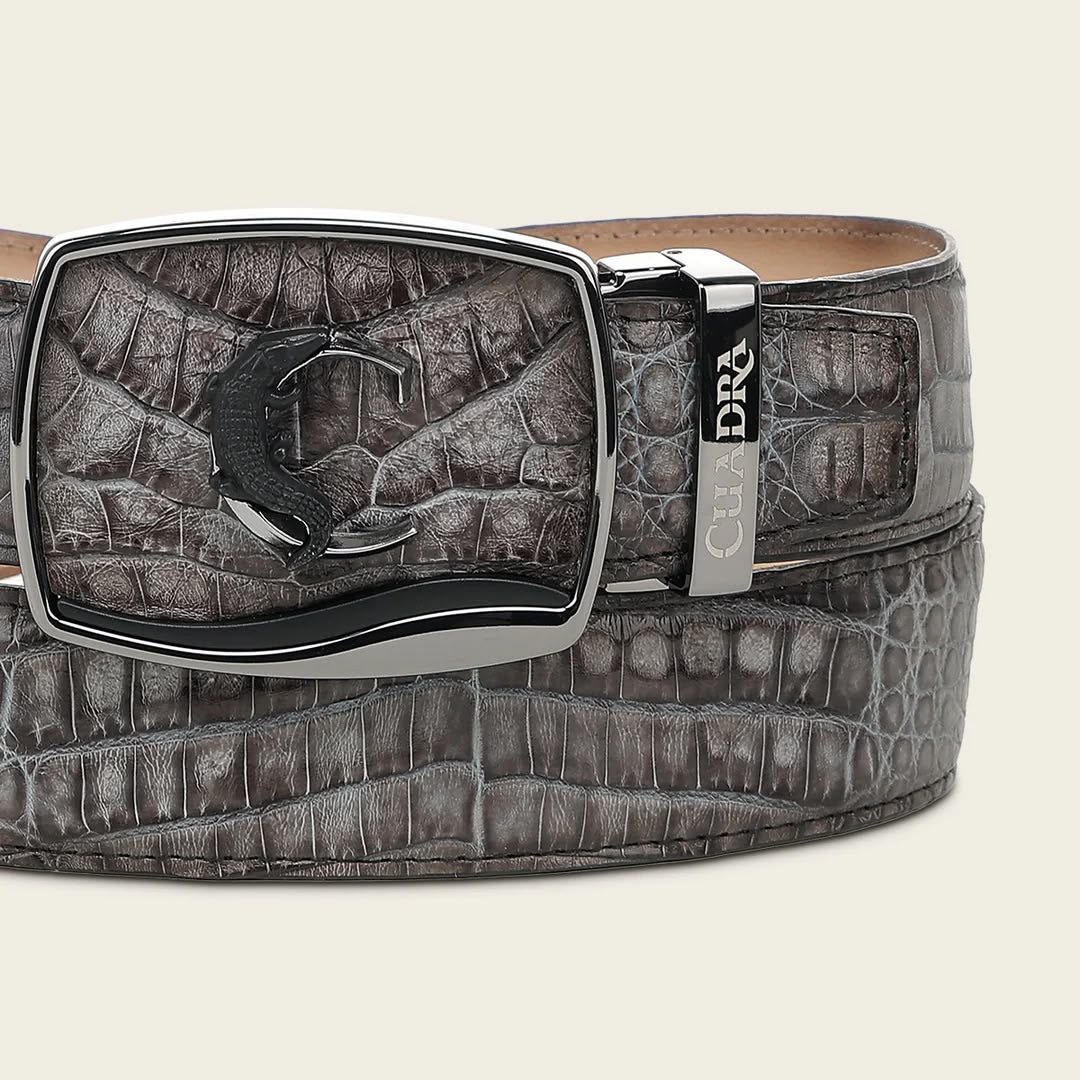 CUADRA | MENS CINTO CAIMAN FUSCUS STRAUSS GRIS BC481/CV519FY