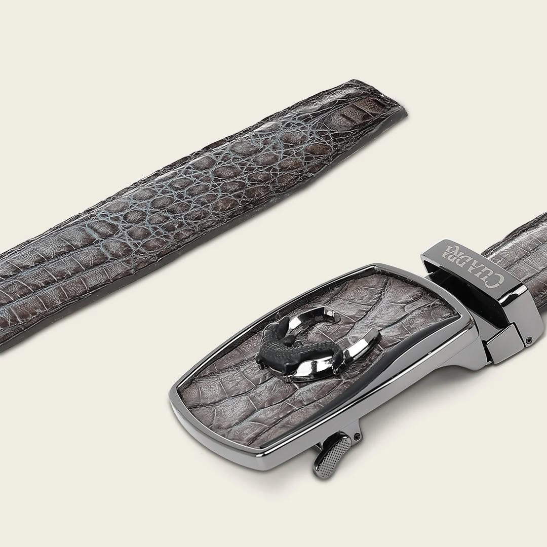 CUADRA | MENS CINTO CAIMAN FUSCUS STRAUSS GRIS BC481/CV519FY