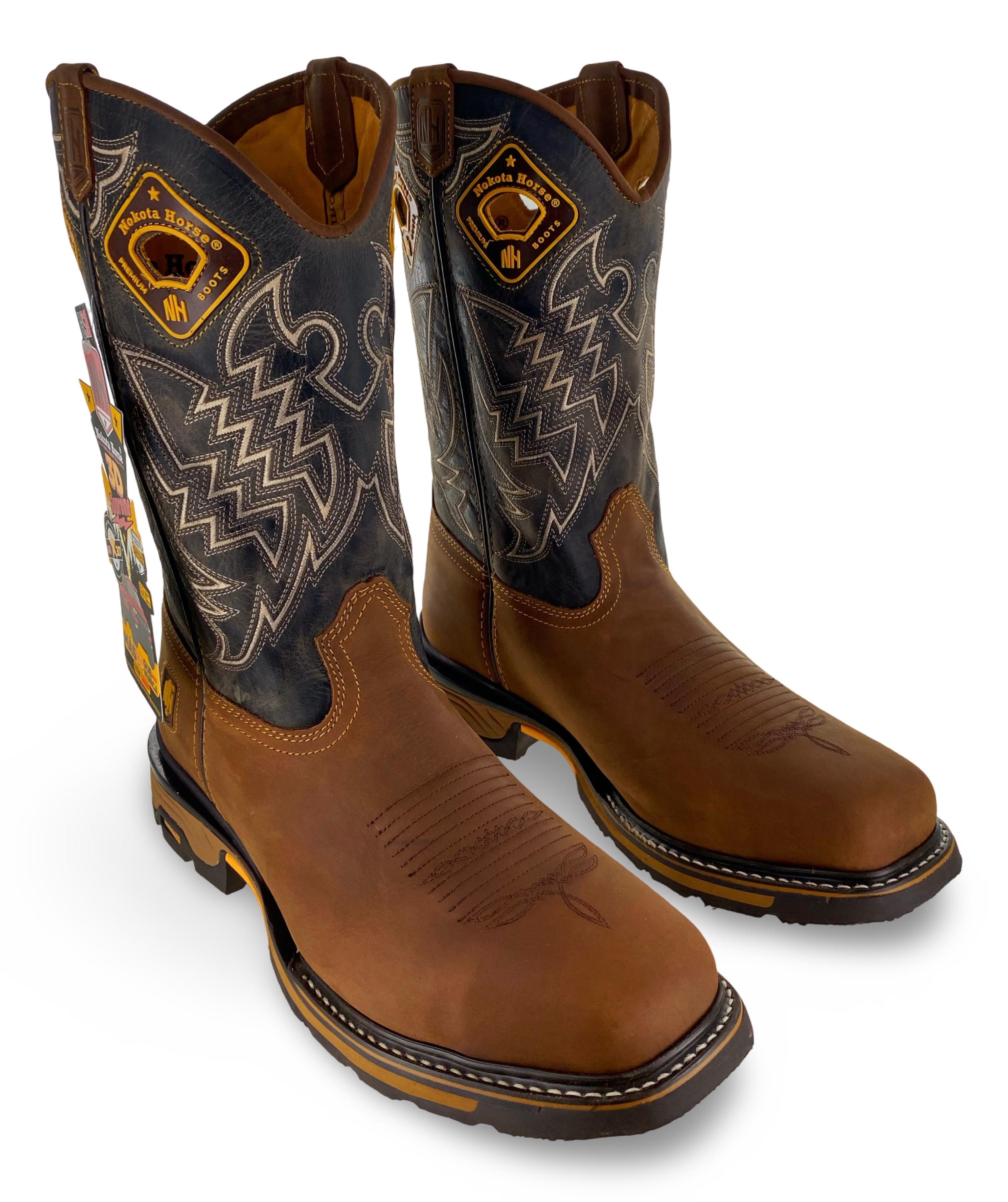 Nokota Horse Mens Clarck 25 Crazy H Miel Stl Toe