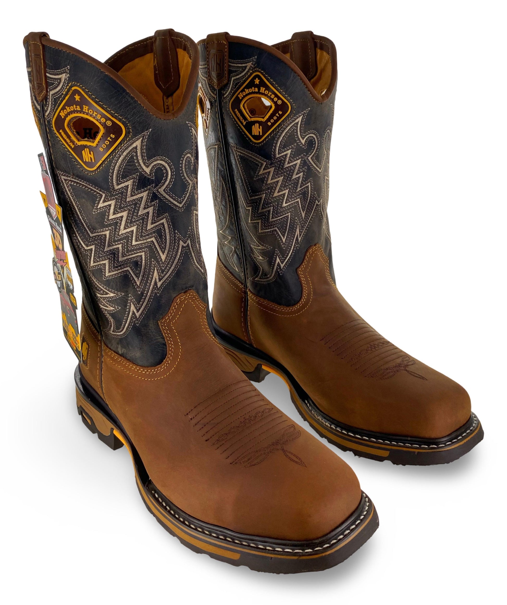 Nokota Horse Mens Clarck 25 Crazy H Miel Stl Toe