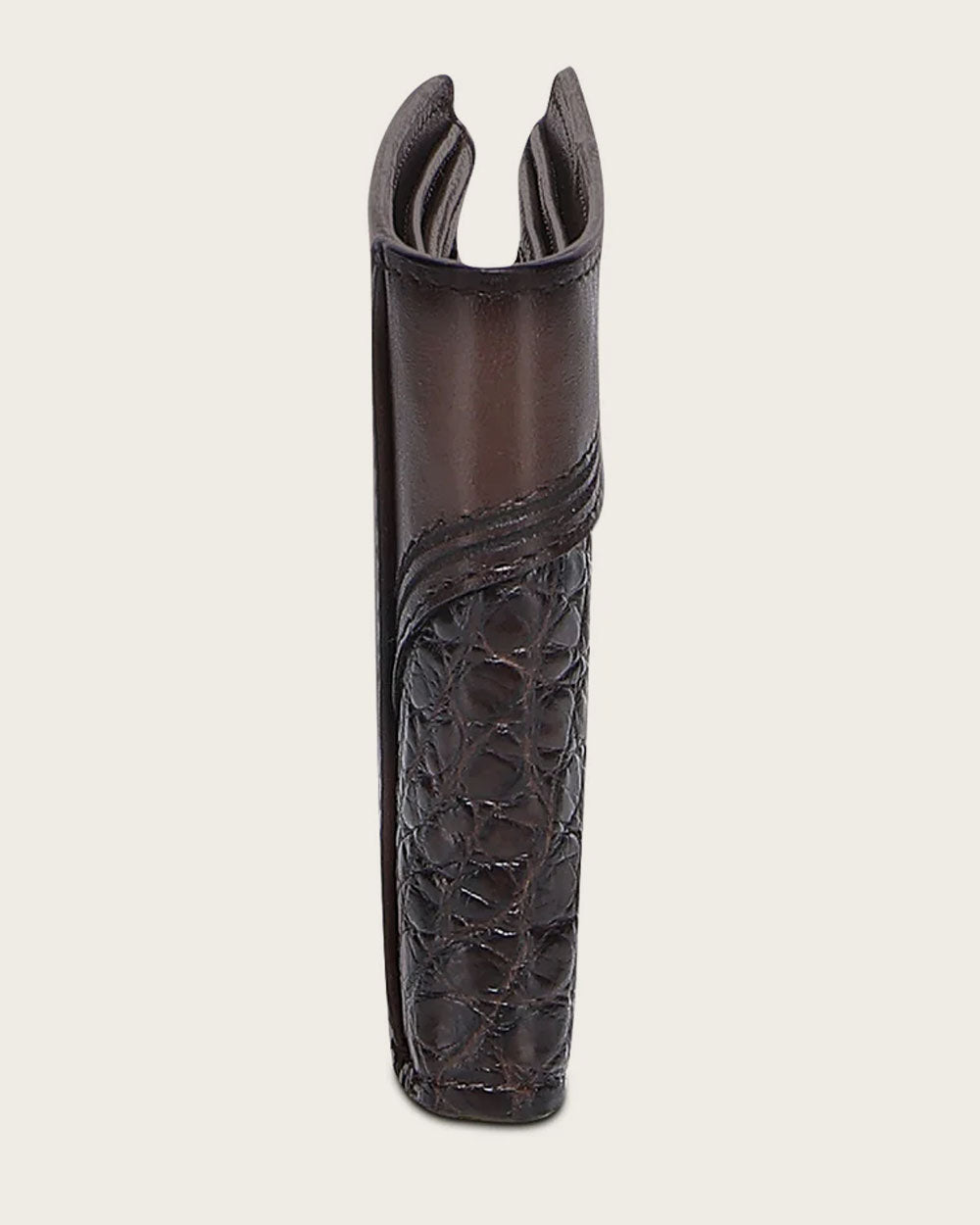 Cuadra Luxo Moka Geniune Alligator Leather Bifold Wallet - BC041AL/DU718