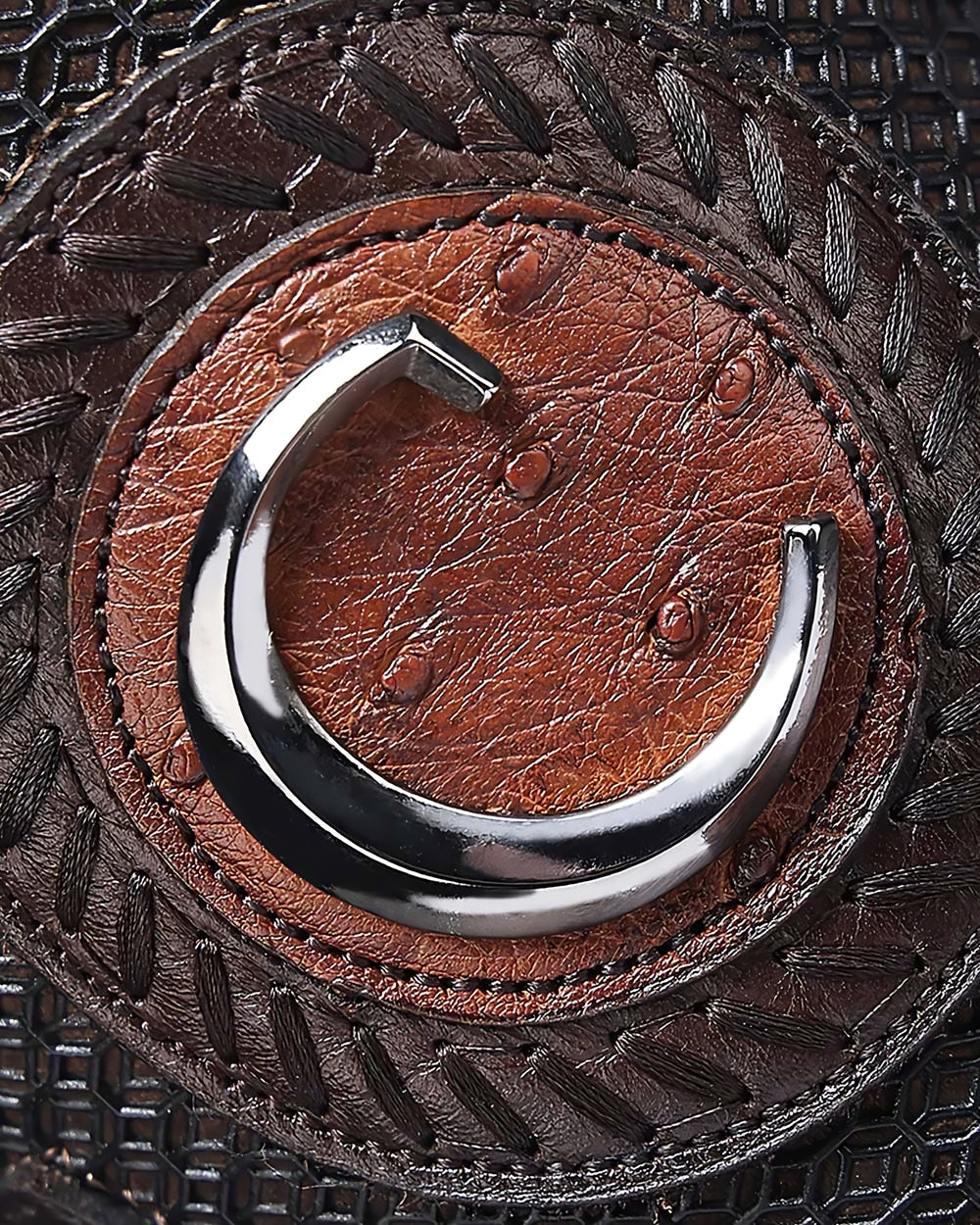 Cuadra Mens Brandy Ostrich CU973/3Z2YA1
