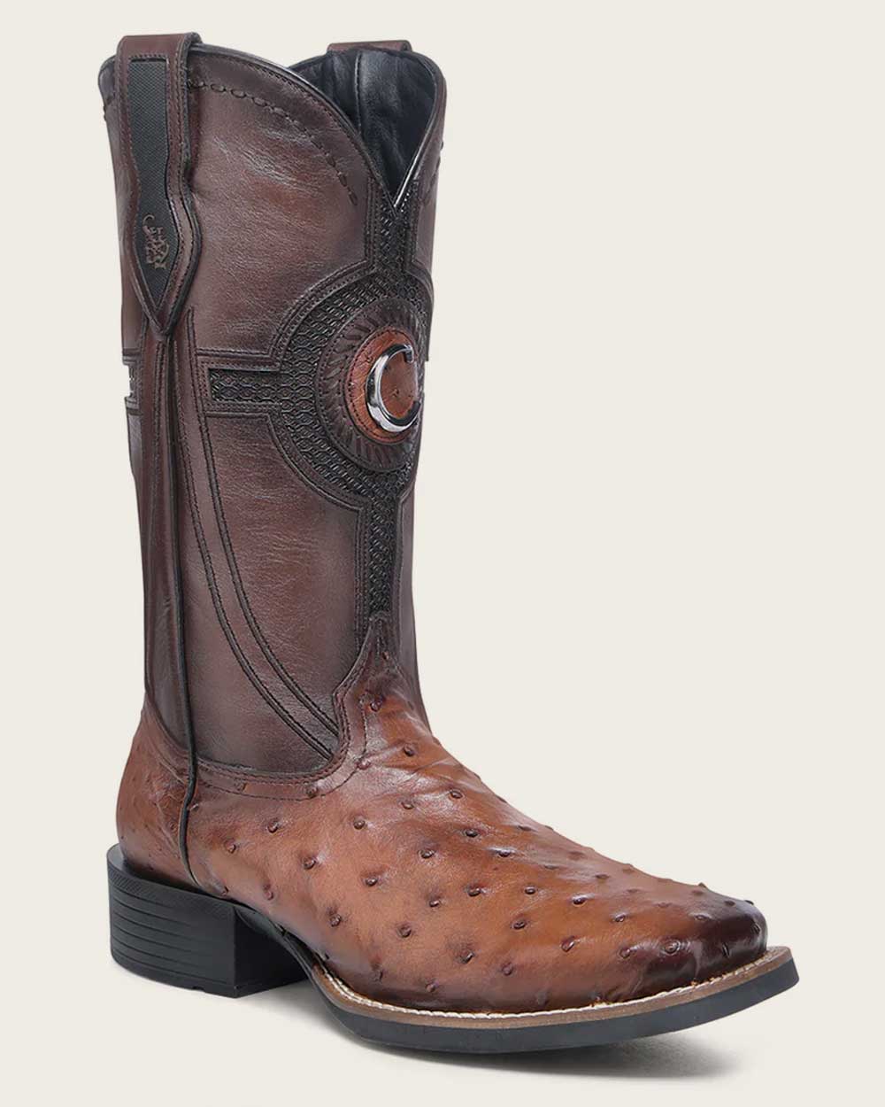 Cuadra Mens Brandy Ostrich CU973/3Z2YA1