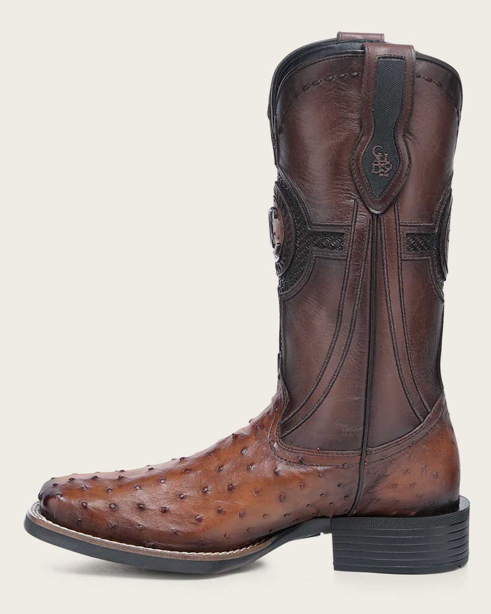 Cuadra Mens Brandy Ostrich CU973/3Z2YA1
