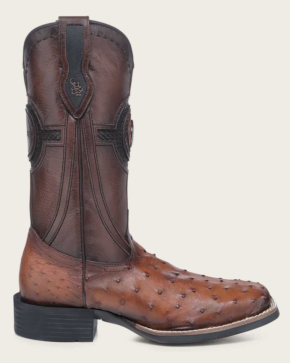 Cuadra Mens Brandy Ostrich CU973/3Z2YA1