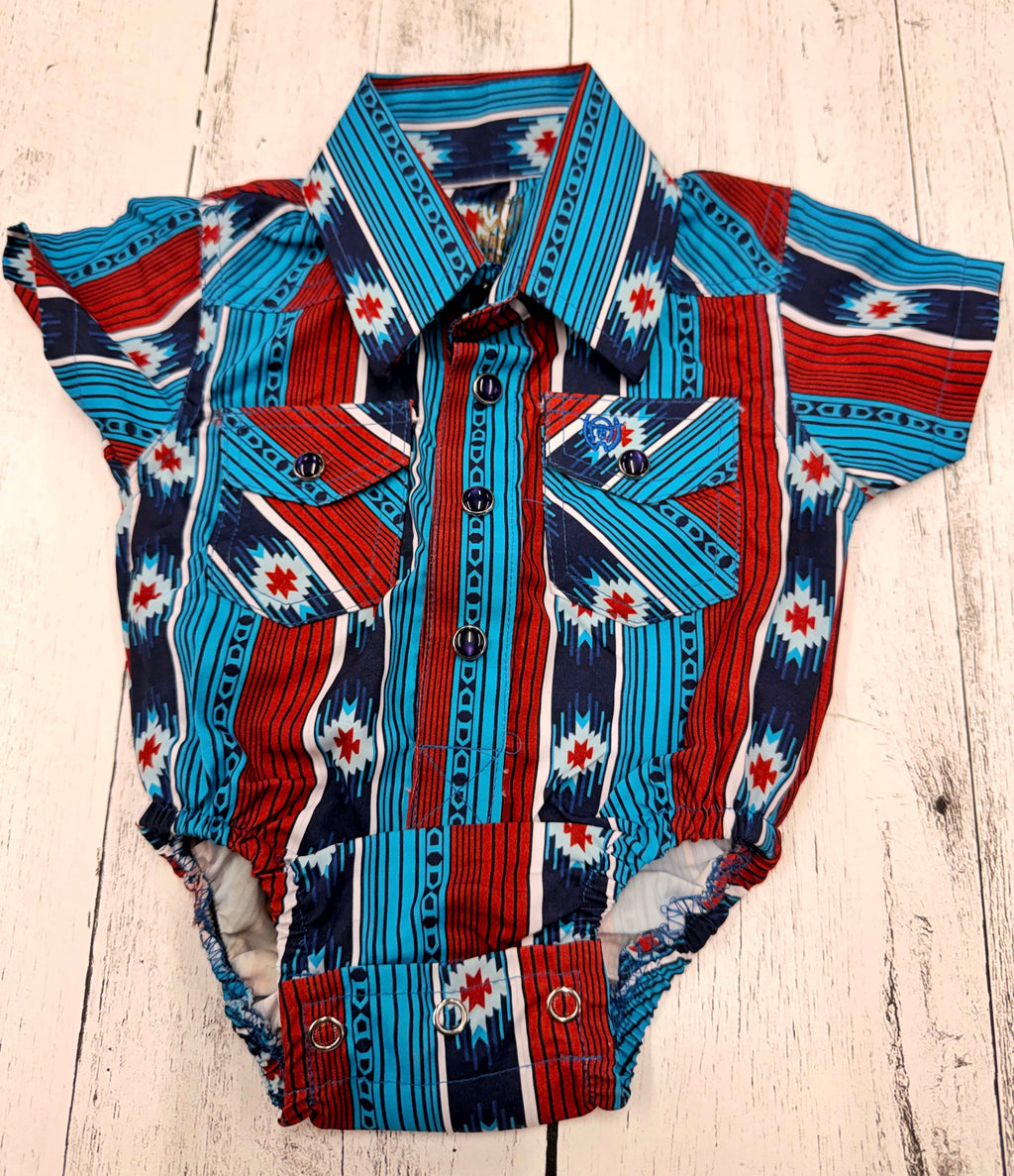 Kids Rio Grande Rider Romper Half Sleeve Printed 89RH25