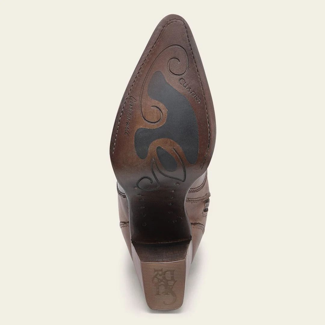 Cuadra Women's Light Brown Tall Bovine Leather Boots 4109RS