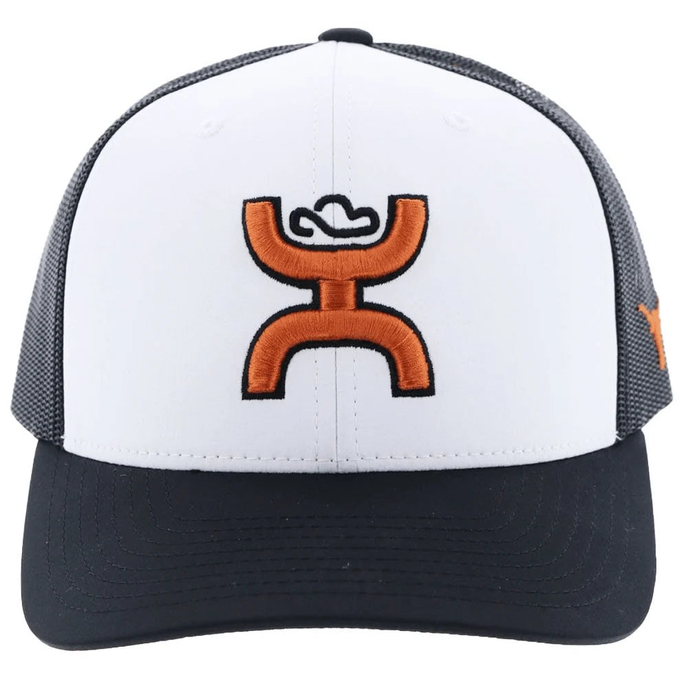 HOOEY Texas Longhorns Hat w/ Hooey Logo (White/Black)