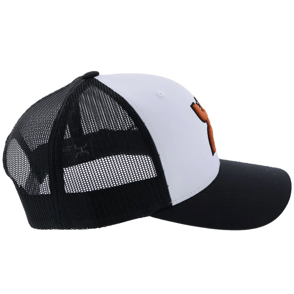 HOOEY Texas Longhorns Hat w/ Hooey Logo (White/Black)