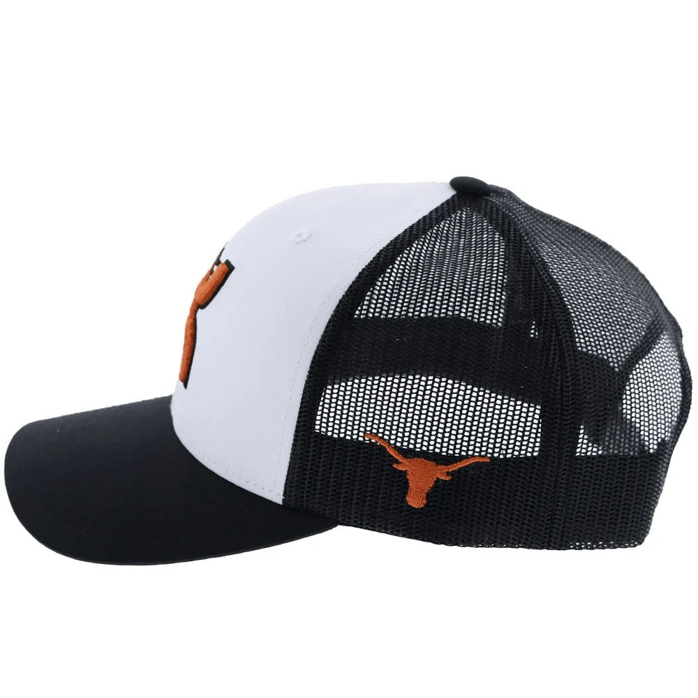 HOOEY Texas Longhorns Hat w/ Hooey Logo (White/Black)