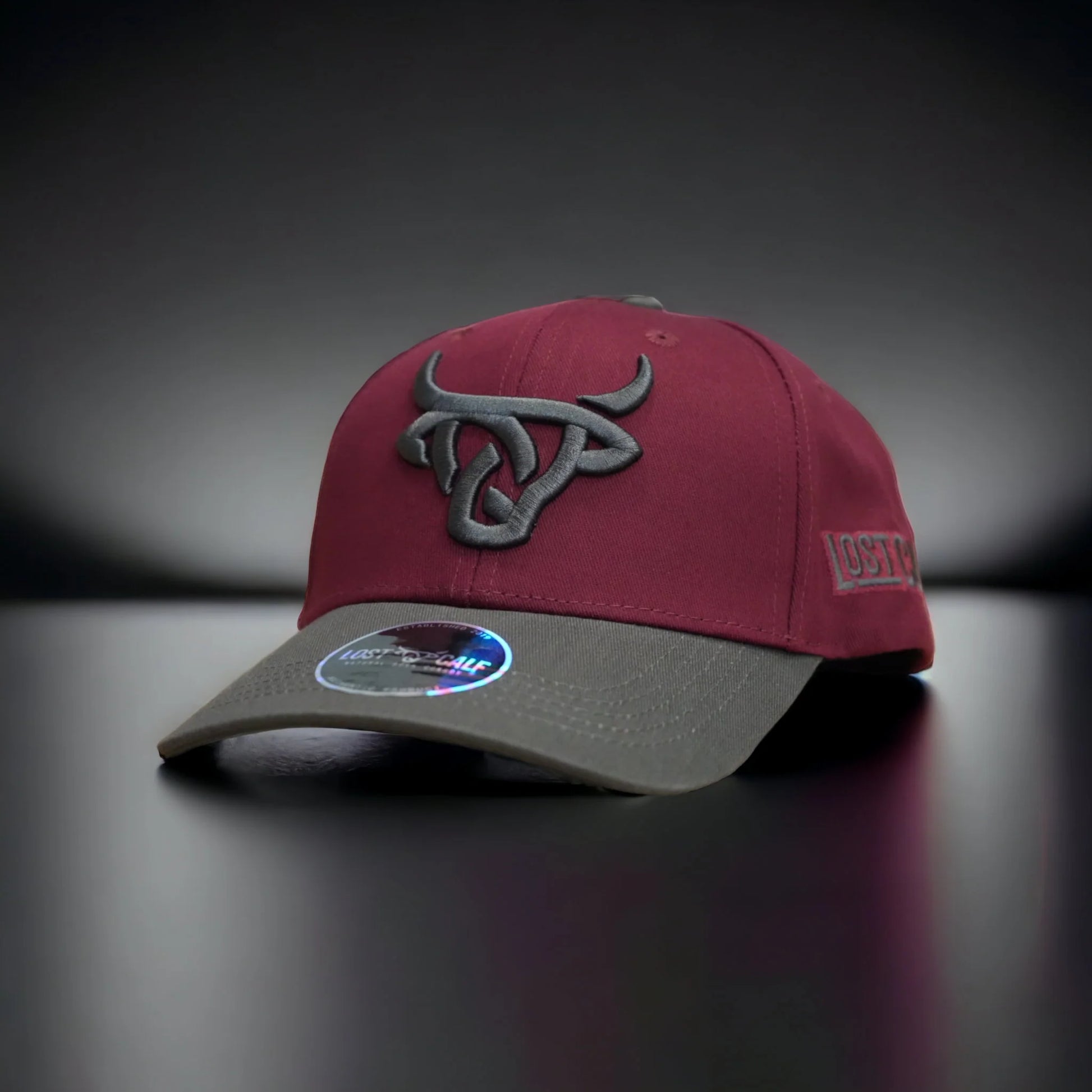 Lost Calf -Maroon/Grey Curve