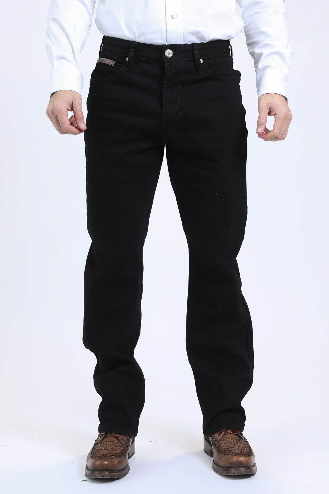 Platini Men's Jeans Wade Boot Cut Jean in Black