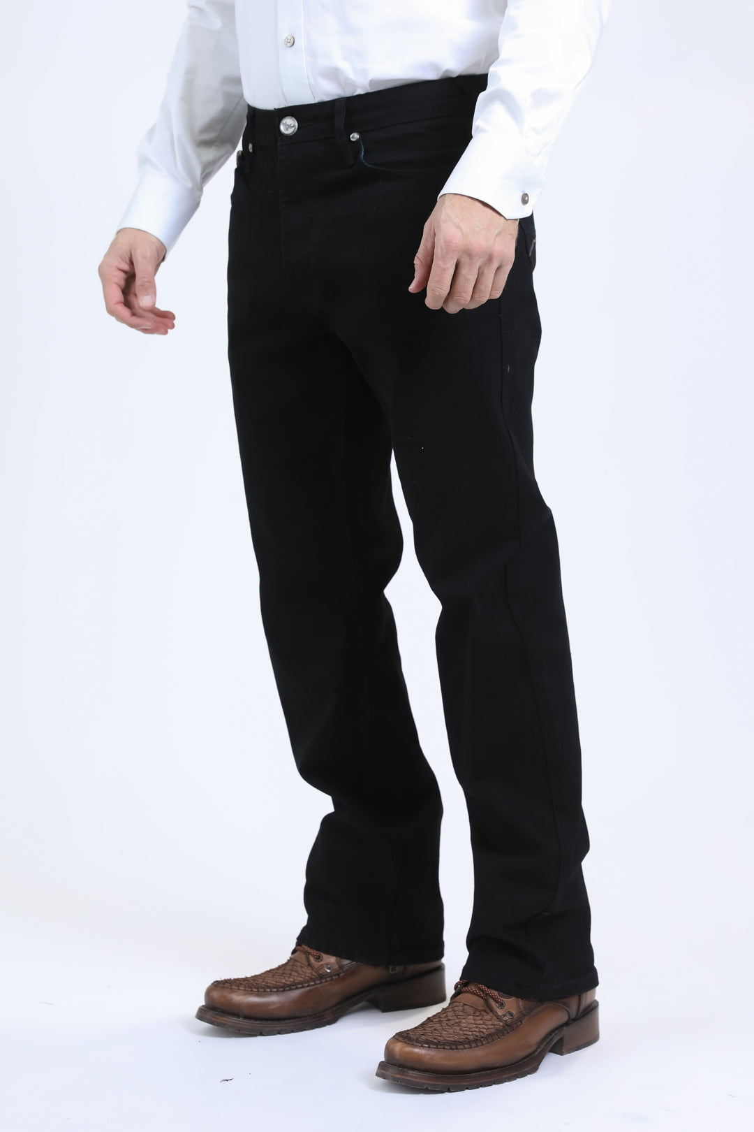 Platini Men's Jeans Wade Boot Cut Jean in Black