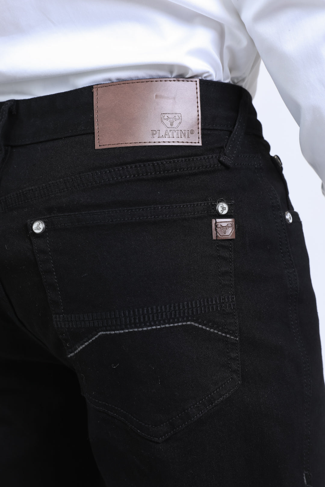 Platini Men's Jeans Wade Boot Cut Jean in Black