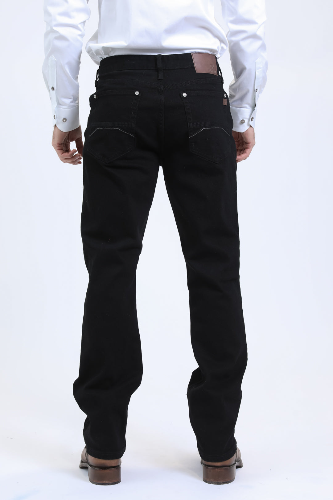Platini Men's Jeans Wade Boot Cut Jean in Black