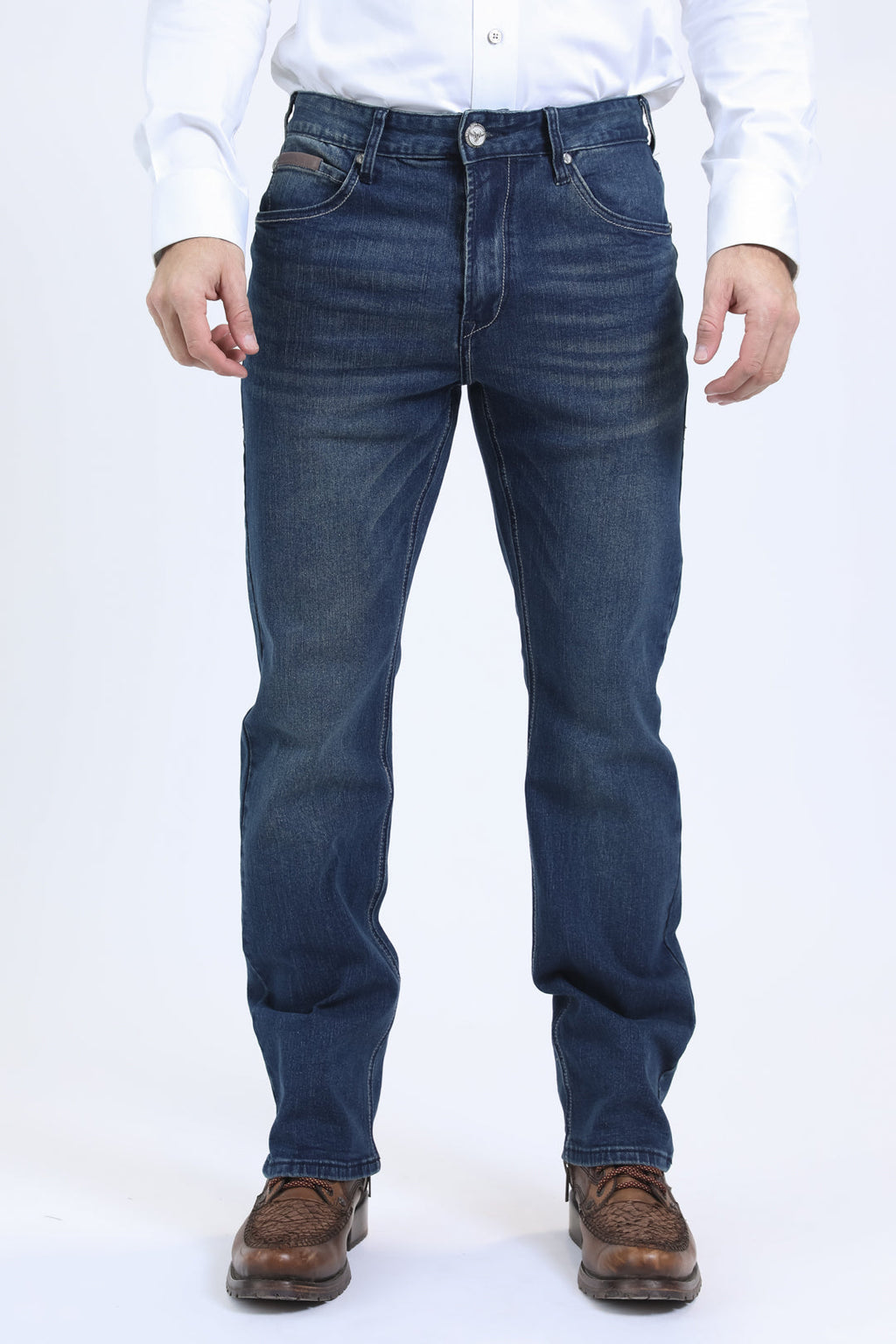 Platini Men's Jeans -Wade Boot Cut Jean Dark Blue