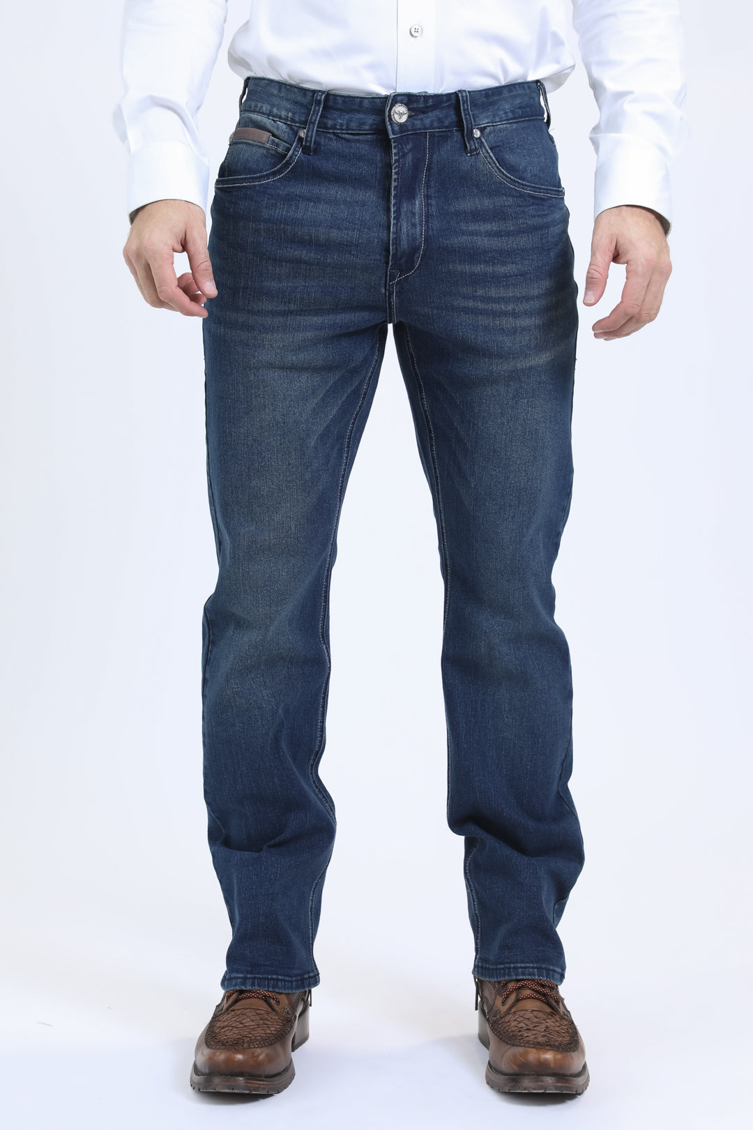 Platini Men's Jeans -Wade Boot Cut Jean Dark Blue