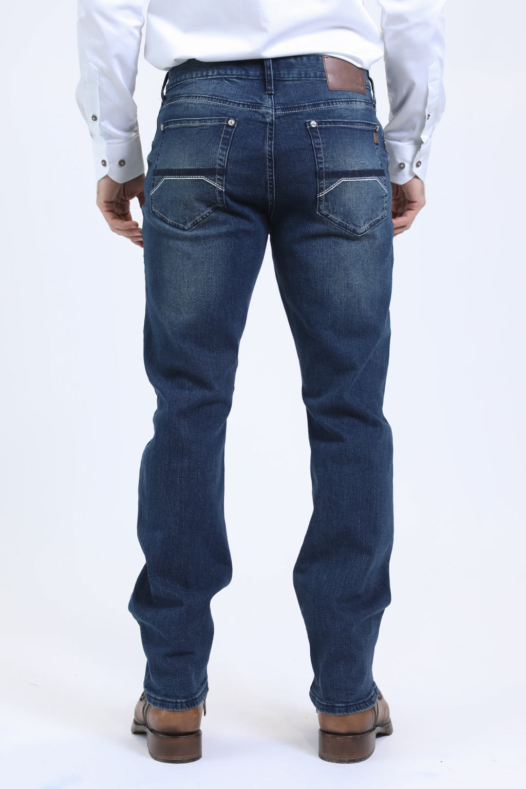 Platini Men's Jeans -Wade Boot Cut Jean Dark Blue