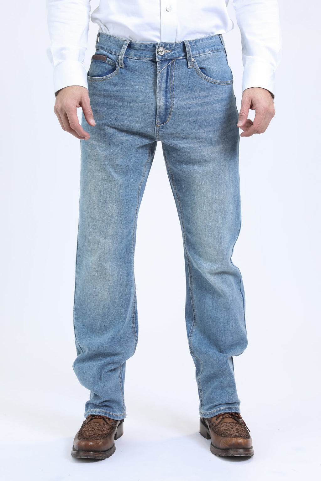 Platini Men's Wade Boot Cut Jean Tint Blue