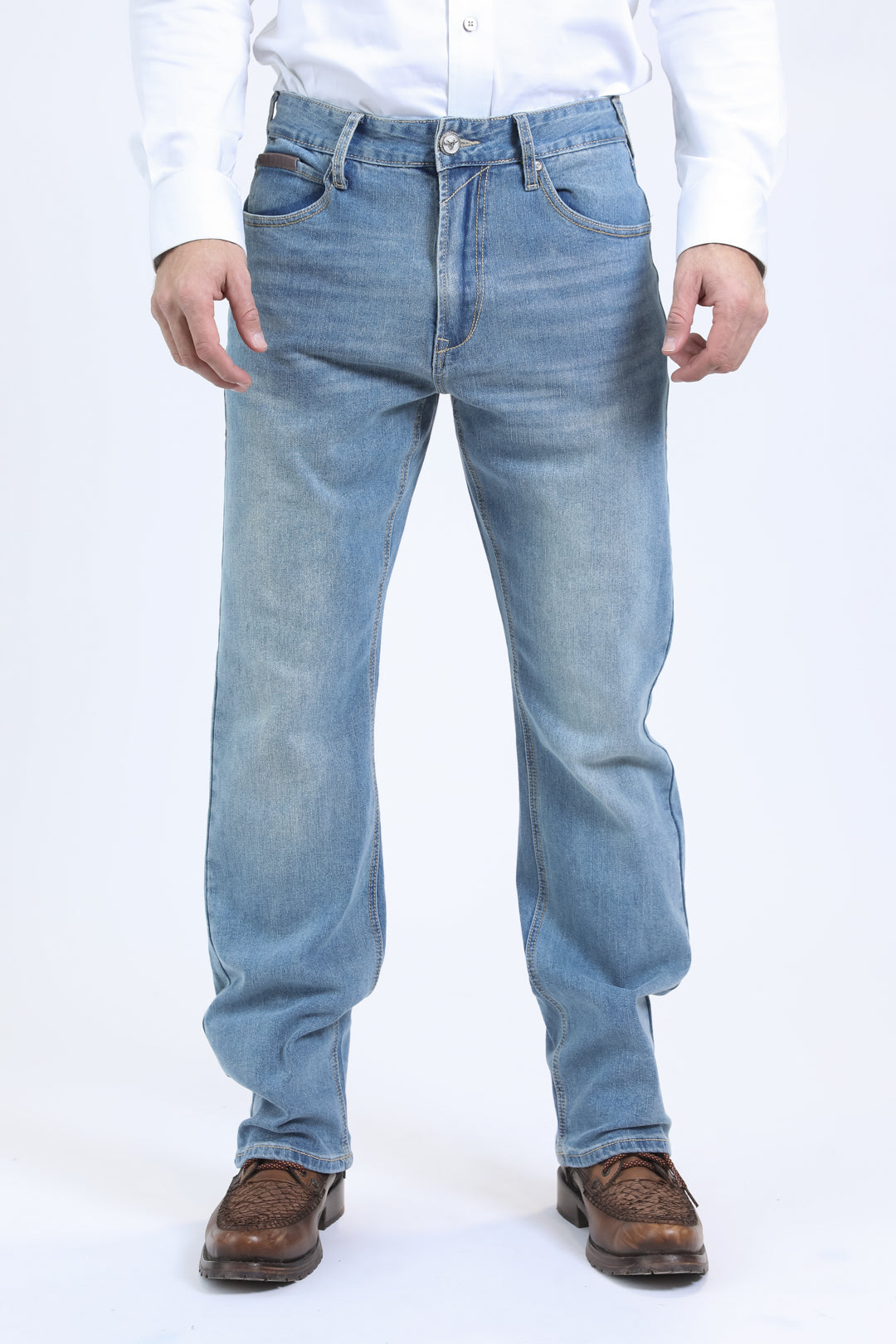 Platini Men's Wade Boot Cut Jean Tint Blue